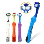 Soft Pet Toothbrush withThree Sided