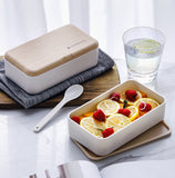 Microwave Double Layer Wooden Lunch Box