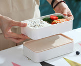 Microwave Double Layer Wooden Lunch Box