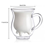 Creative  Cow Mug Milk Glass