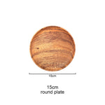 Acaciahome Wooden Tray Dinner Plate