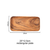 Acaciahome Wooden Tray Dinner Plate