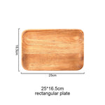 Acaciahome Wooden Tray Dinner Plate