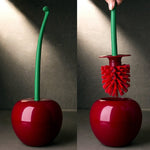 Creative Cherry Shape Toilet Brush & Holder Set