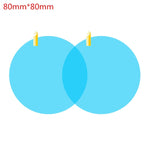 2 PCS Car Rearview Anti-fog Mirror Stickers