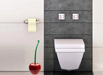 Creative Cherry Shape Toilet Brush & Holder Set