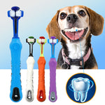 Soft Pet Toothbrush withThree Sided